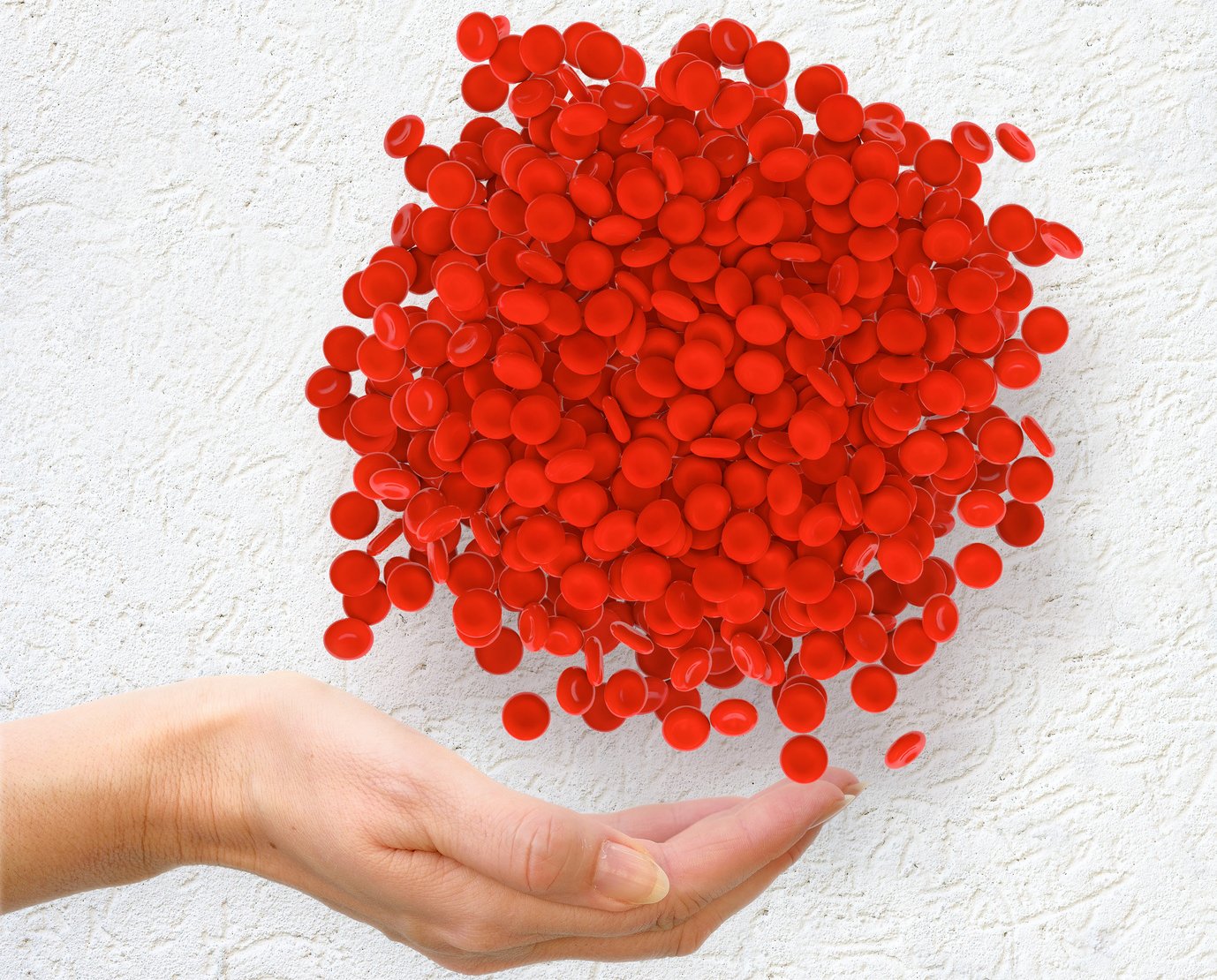 Illustration von Blutkörperchen